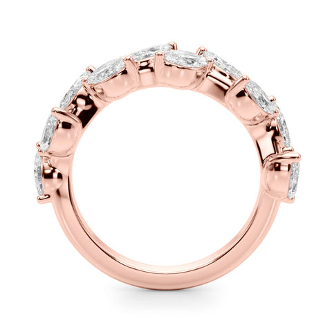 Rose gold Marquise Diamond Eternity Band with Shared Prong Setting Rose gold Marquise Diamond Eternity Band with Shared Prong Setting