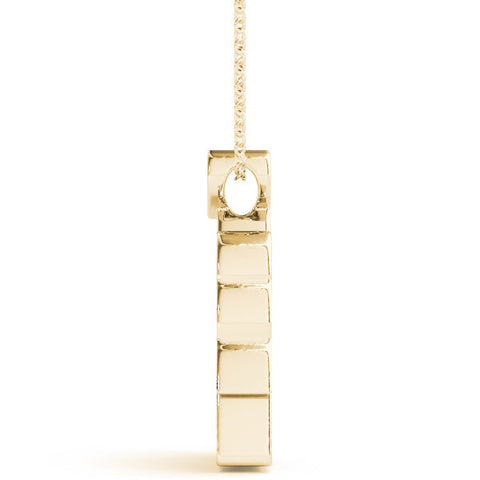 Yellow gold Silver Elephant Heart Pendant