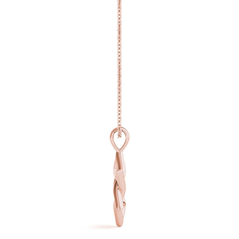 Rose gold Silver Star of David Pendant