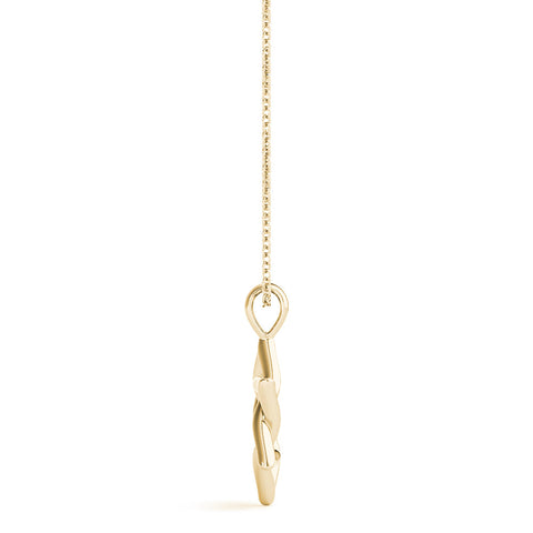 Yellow gold Silver Star of David Pendant