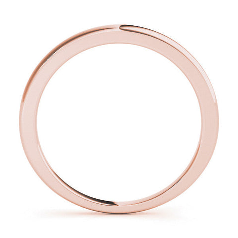 Rose gold Classic Plain Metal Band