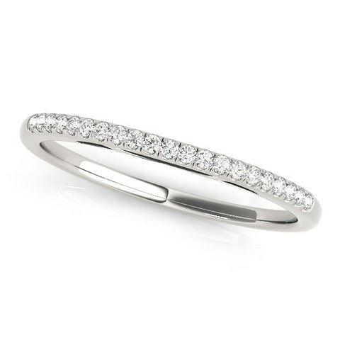 White gold Round Diamond Pavé Set Eternity Band