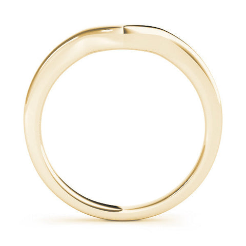 Yellow gold Curved Plain Band