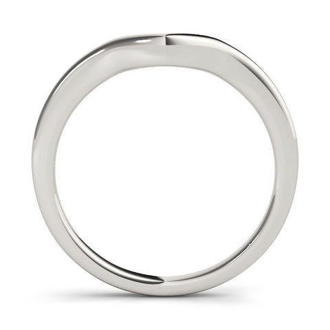 Platinum Curved Plain Band