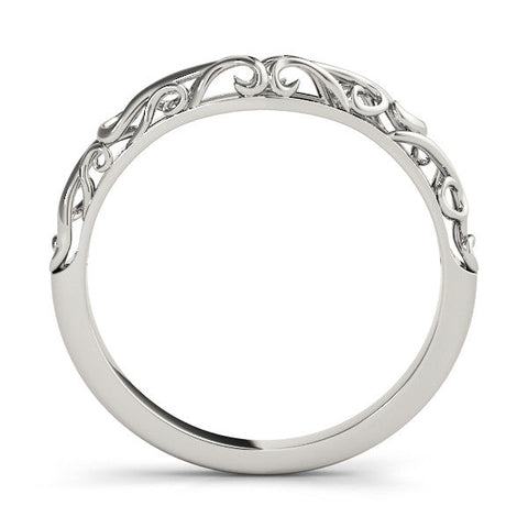 Platinum Twisted Vine Filigree Band