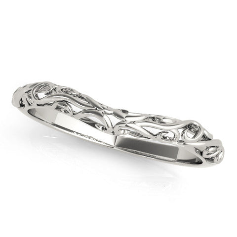 White gold Twisted Vine Filigree Band