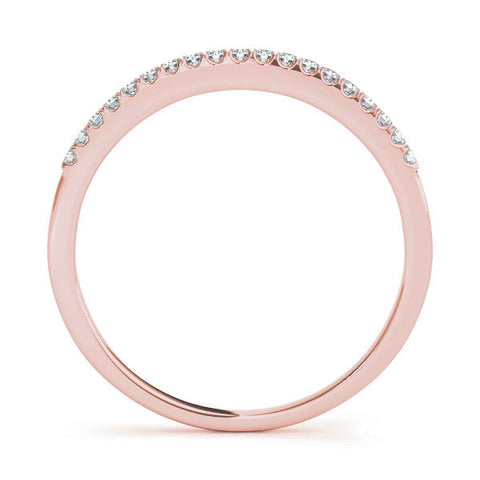 Rose gold Round Diamond Pavé Eternity Band