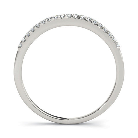 White gold Round Diamond Pavé Eternity Band