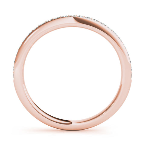 Rose gold Pavé Round Diamond Eternity Band