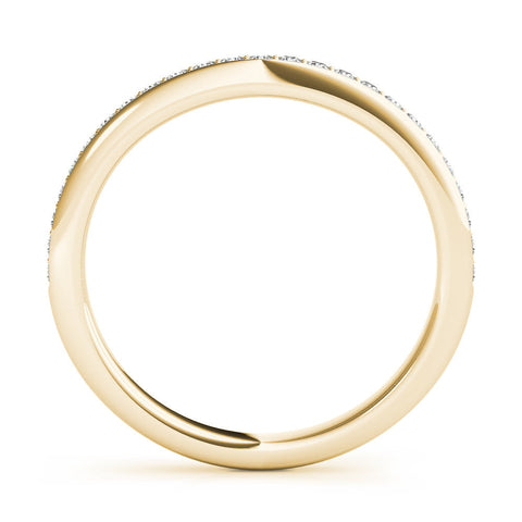 Yellow gold Pavé Round Diamond Eternity Band