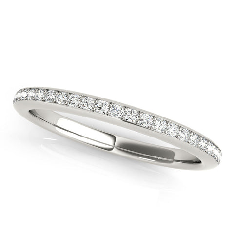 White gold Pavé Round Diamond Eternity Band