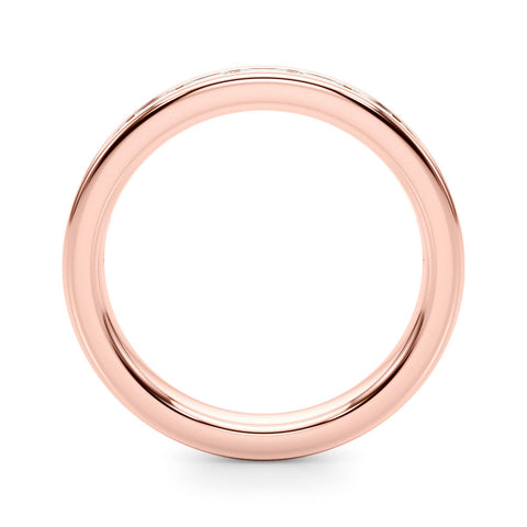 Rose gold Channel-Set Baguette Diamond Eternity Band