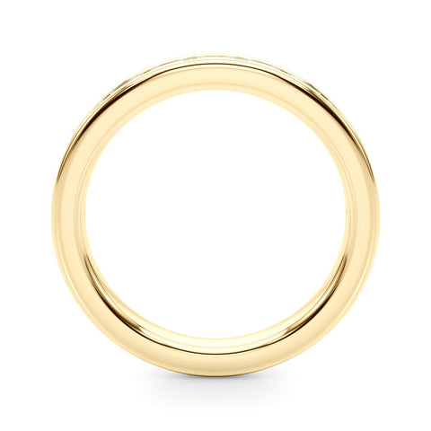 Yellow gold Channel-Set Baguette Diamond Eternity Band