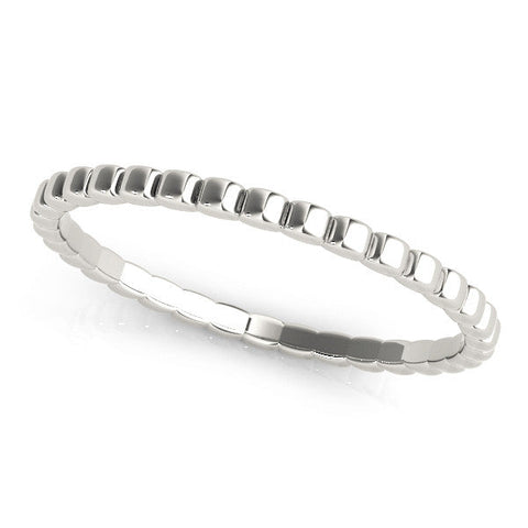 White gold Bezel Set Round Stone Eternity Band