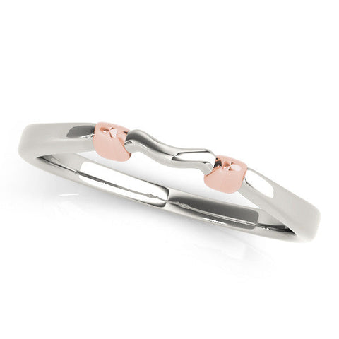 Rose gold Bamboo-Inspired Plain Metal Band