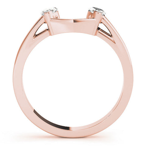 Rose gold Open Band Marquise Diamond Tension Setting