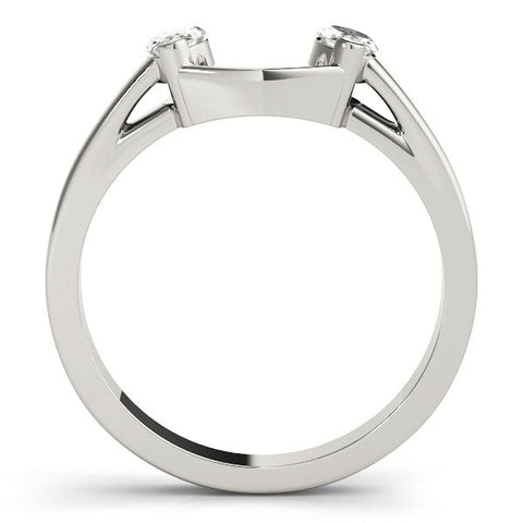 White gold Open Band Marquise Diamond Tension Setting