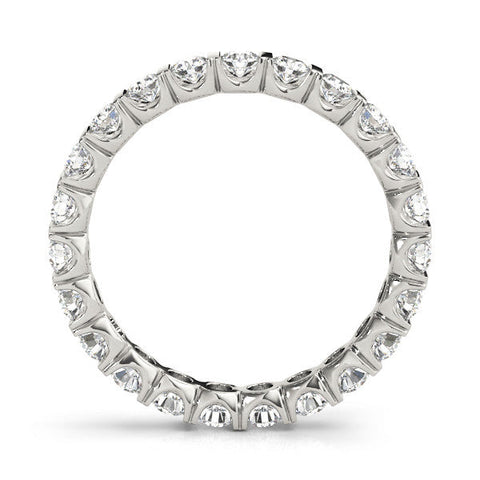 White gold Round-Cut Diamond Eternity Band with Channel Setting