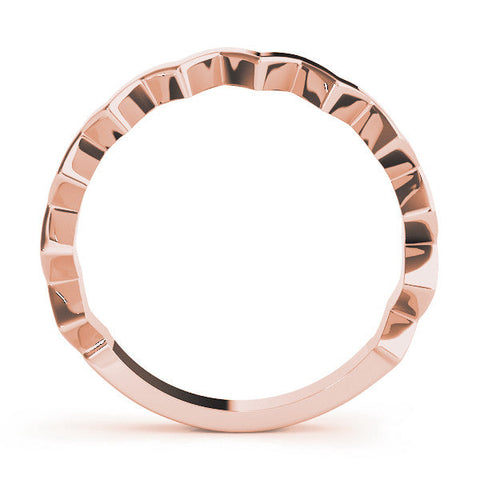 Rose gold Zigzag Chevron Band