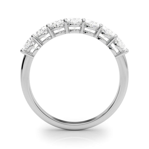 White gold Oval Diamond Shared Prong Eternity Band