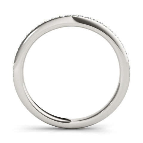 Platinum Pavé Round Diamond Eternity Band