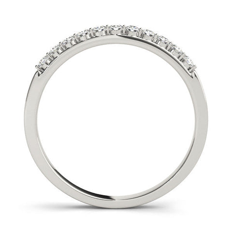 White gold Round Diamond Channel Set Eternity Band