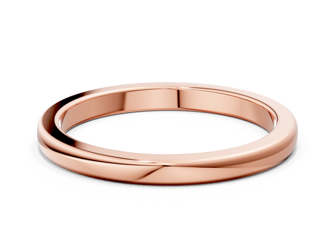 Rose gold Classic Plain Metal Band