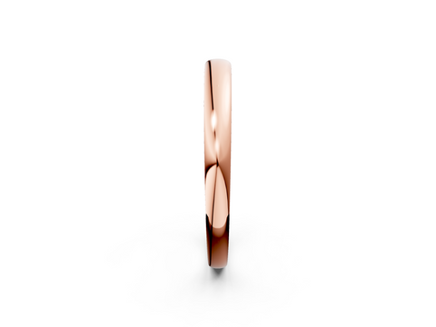 Rose gold Classic Plain Metal Band