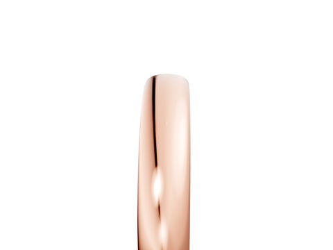Rose gold Classic Plain Metal Band