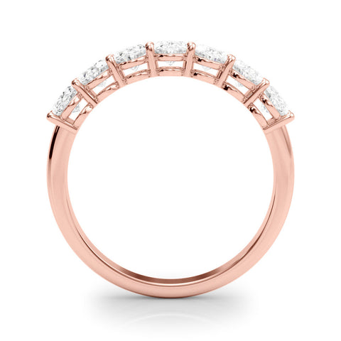 Rose gold Oval Diamond Shared Prong Eternity Band
