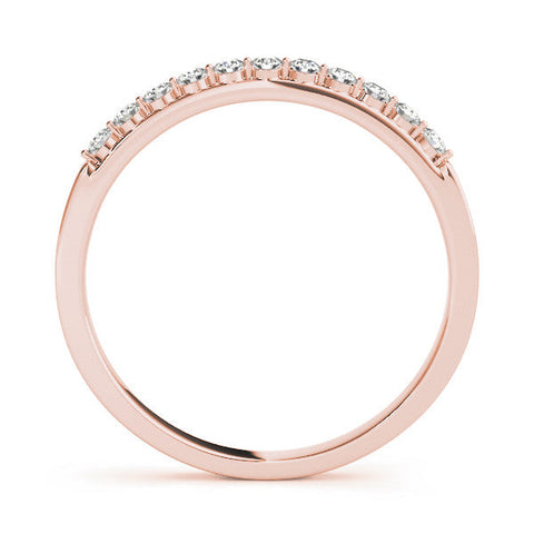 Rose gold Round Diamond Channel Set Eternity Band