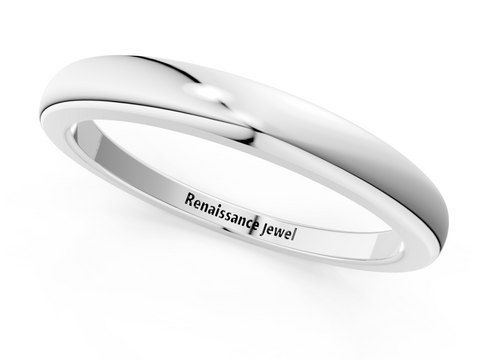 Platinum Classic Plain Metal Band