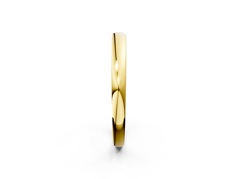 Yellow gold Classic Plain Metal Band
