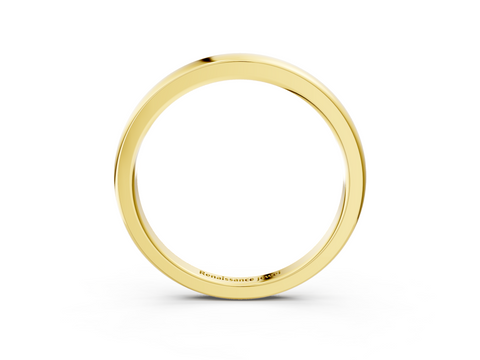 Yellow gold Classic Plain Metal Band