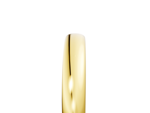 Yellow gold Classic Plain Metal Band