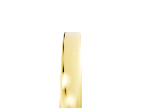 Yellow gold Pavé Round Diamond Channel-Set Platinum Band
