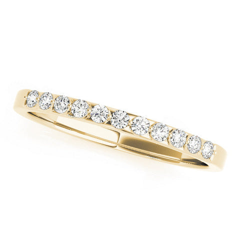 Yellow gold Round Diamond Channel Set Eternity Band